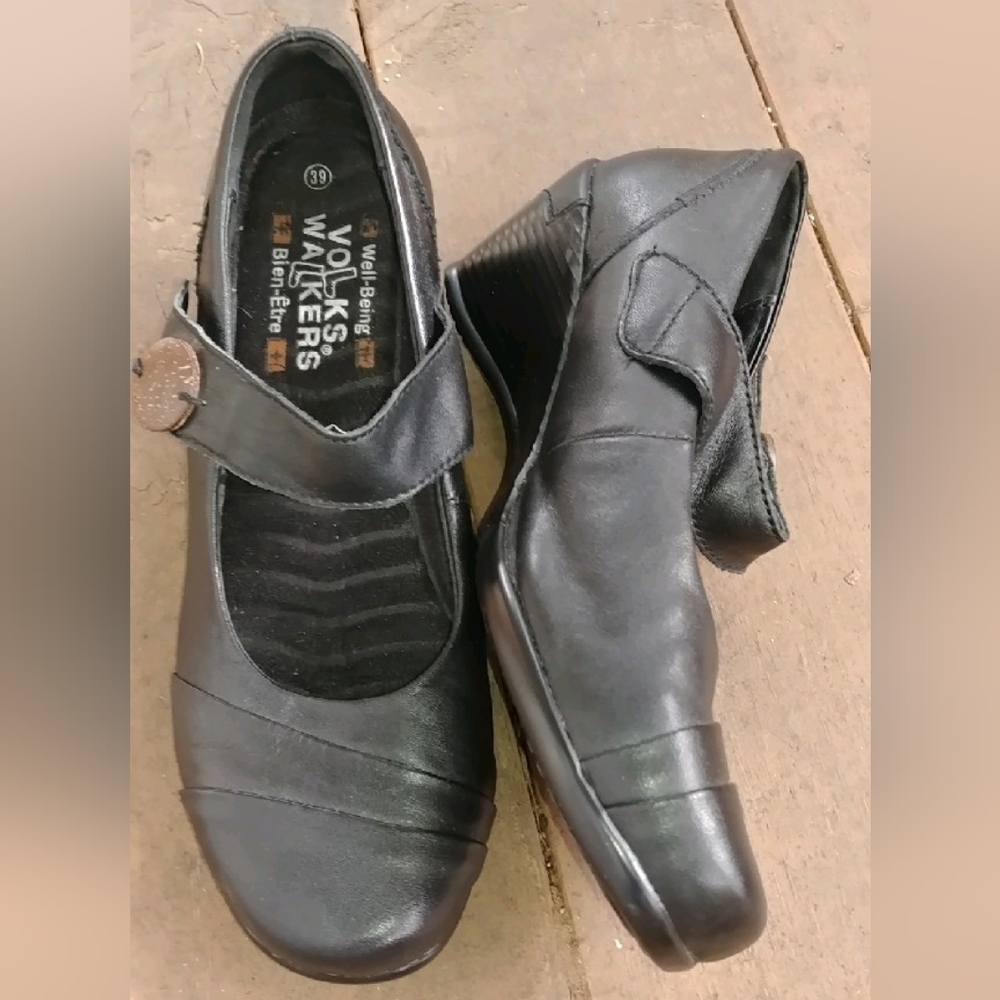 Wolky Wedge Mary Jane Shoes